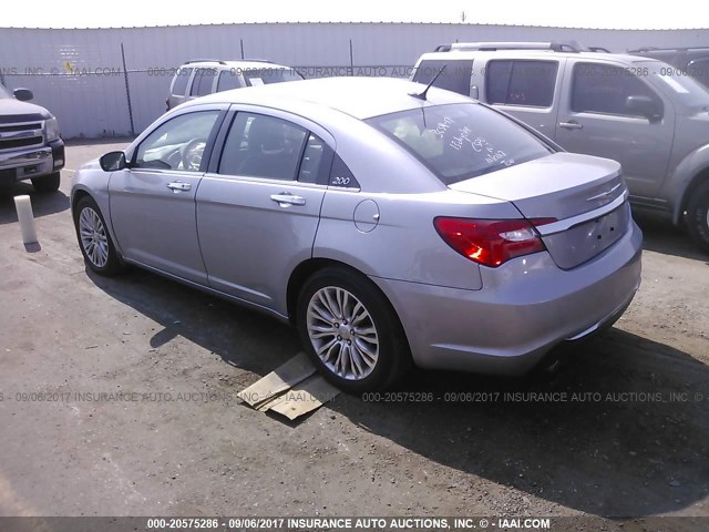 1C3CCBCG0DN597723 - 2013 CHRYSLER 200 LIMITED SILVER photo 3