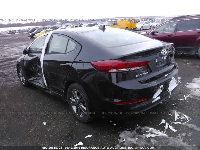 5NPD84LF1HH025845 - 2017 HYUNDAI ELANTRA SE/VALUE/LIMITED BLACK photo 3