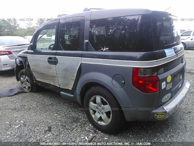 5J6YH28563L051054 - 2003 HONDA ELEMENT EX BLACK photo 3