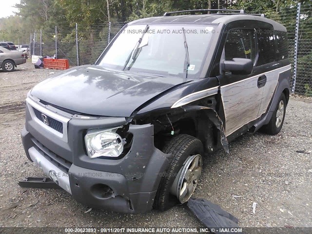 5J6YH28563L051054 - 2003 HONDA ELEMENT EX BLACK photo 6