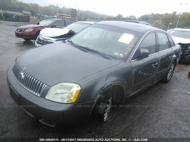 1MEFM42135G617191 - 2005 MERCURY MONTEGO PREMIER GRAY photo 2