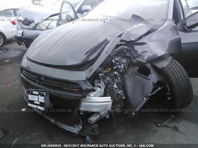 1C3CDFBB7GD578879 - 2016 DODGE DART SXT GRAY photo 6