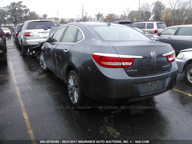 1G4PS5SKXC4219240 - 2012 BUICK VERANO GRAY photo 3