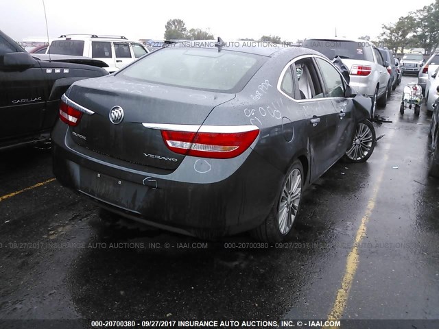 1G4PS5SKXC4219240 - 2012 BUICK VERANO GRAY photo 4