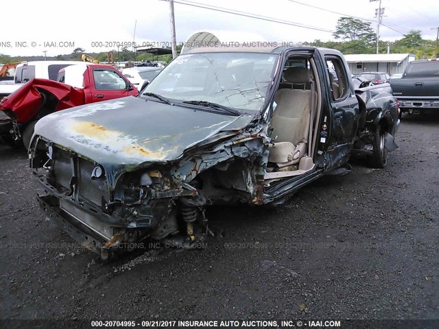 5TBBT441X3S423088 - 2003 TOYOTA TUNDRA ACCESS CAB SR5 GREEN photo 2