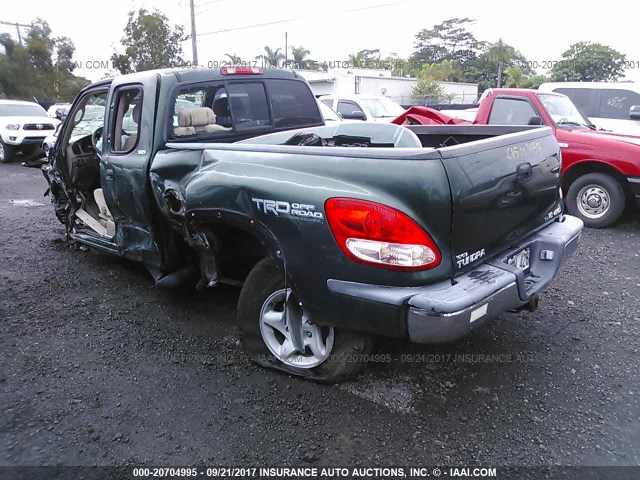 5TBBT441X3S423088 - 2003 TOYOTA TUNDRA ACCESS CAB SR5 GREEN photo 3