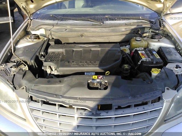 2A8GF68446R612538 - 2006 CHRYSLER PACIFICA TOURING GOLD photo 10