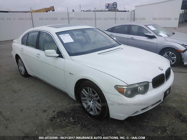 WBAGL63422DP53710 - 2002 BMW 745 I WHITE photo 1