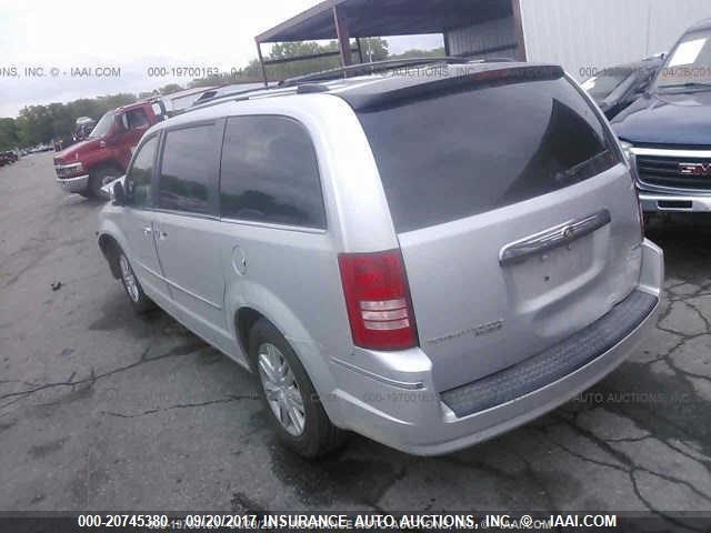 2A8HR64X38R745807 - 2008 CHRYSLER TOWN & COUNTRY LIMITED SILVER photo 3