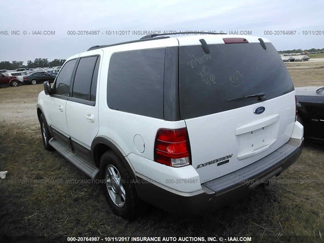 1FMRU17W64LB42607 - 2004 FORD EXPEDITION EDDIE BAUER WHITE photo 3