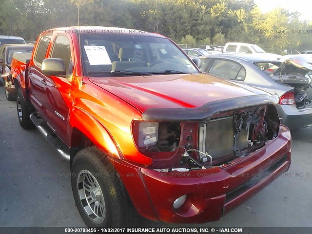 3TMJU62N49M079588 - 2009 TOYOTA TACOMA DOUBLE CAB PRERUNNER RED photo 1