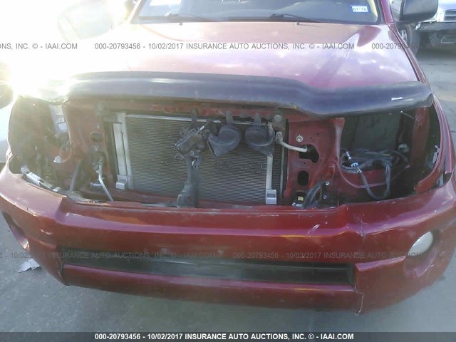 3TMJU62N49M079588 - 2009 TOYOTA TACOMA DOUBLE CAB PRERUNNER RED photo 6