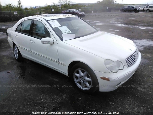 WDBRF61J34E016037 - 2004 MERCEDES-BENZ C 240 YELLOW photo 1