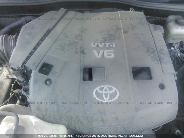 JTEBU14R060095997 - 2006 TOYOTA 4RUNNER SR5/SPORT GRAY photo 9