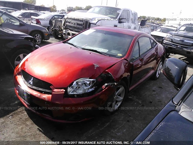 4A3AK24F49E021150 - 2009 MITSUBISHI ECLIPSE GS RED photo 2