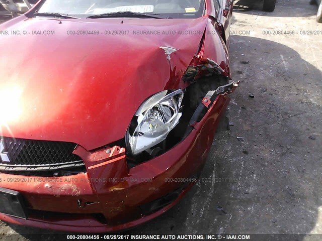 4A3AK24F49E021150 - 2009 MITSUBISHI ECLIPSE GS RED photo 6