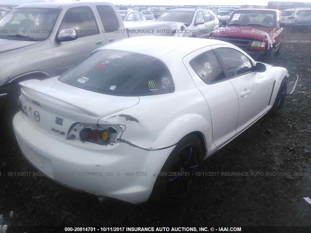 JM1FE173870209157 - 2007 MAZDA RX8 WHITE photo 4