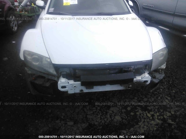 JM1FE173870209157 - 2007 MAZDA RX8 WHITE photo 6