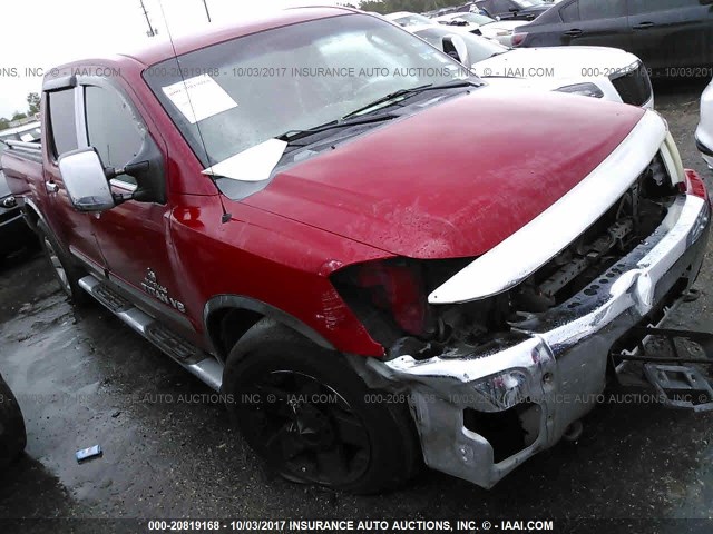 1N6BA07A66N509636 - 2006 NISSAN TITAN XE/SE/LE RED photo 1