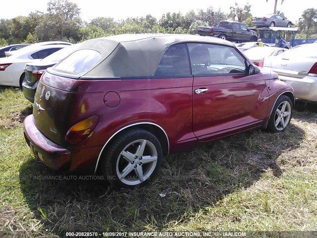 3C3AY75S95T593940 - 2005 CHRYSLER PT CRUISER GT RED photo 4