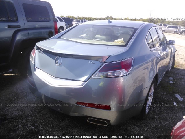 19UUA86579A014843 - 2009 ACURA TL Light Blue photo 4