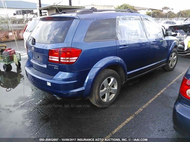 3D4GG57V79T578933 - 2009 DODGE JOURNEY SXT BLUE photo 4