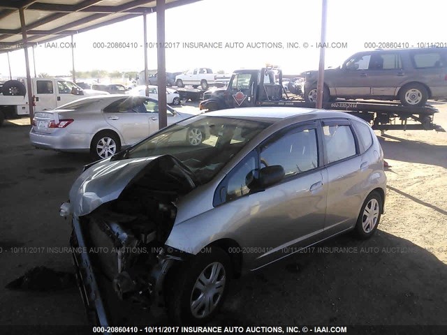 JHMGE8G27AC024297 - 2010 HONDA FIT SILVER photo 2