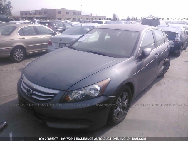 1HGCP2F48CA031219 - 2012 HONDA ACCORD LXP GRAY photo 2