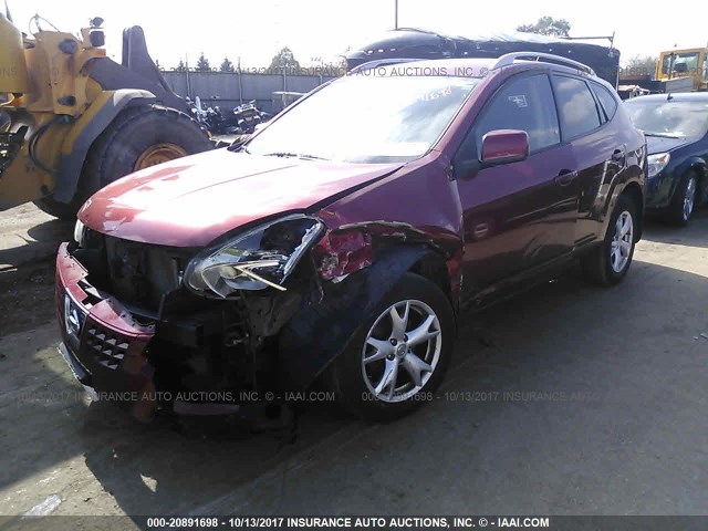JN8AS58V49W193618 - 2009 NISSAN ROGUE S/SL RED photo 2