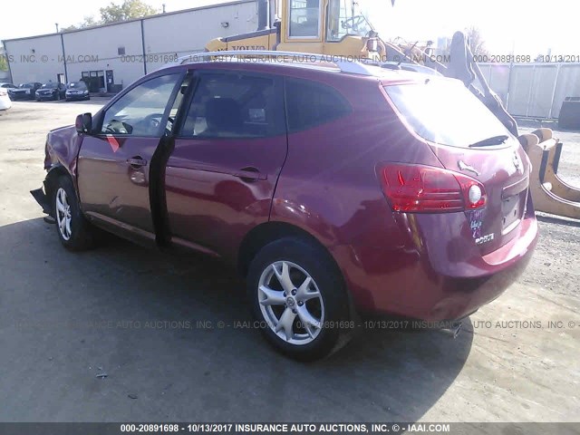 JN8AS58V49W193618 - 2009 NISSAN ROGUE S/SL RED photo 3