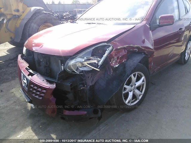 JN8AS58V49W193618 - 2009 NISSAN ROGUE S/SL RED photo 6