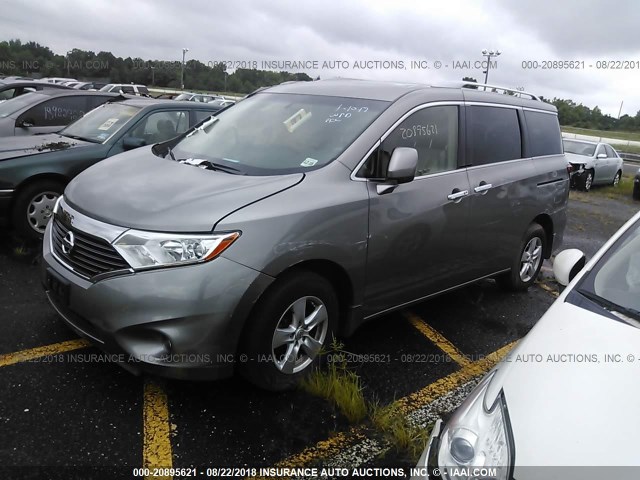 JN8AE2KPXD9071059 - 2013 NISSAN QUEST S/SV/SL/LE GRAY photo 2