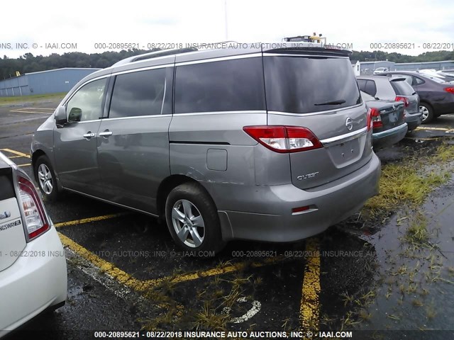 JN8AE2KPXD9071059 - 2013 NISSAN QUEST S/SV/SL/LE GRAY photo 3