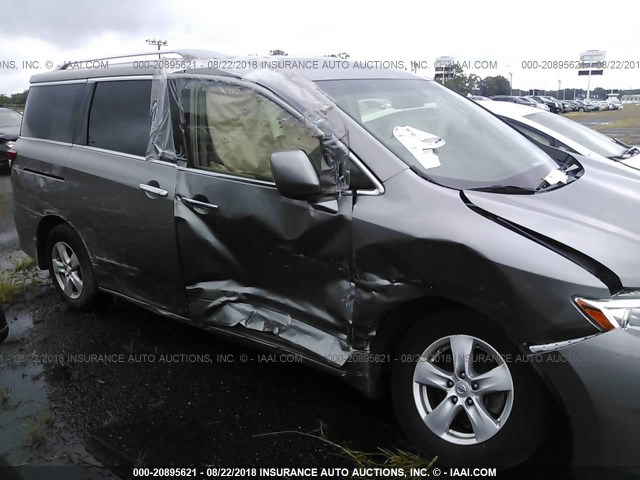 JN8AE2KPXD9071059 - 2013 NISSAN QUEST S/SV/SL/LE GRAY photo 6