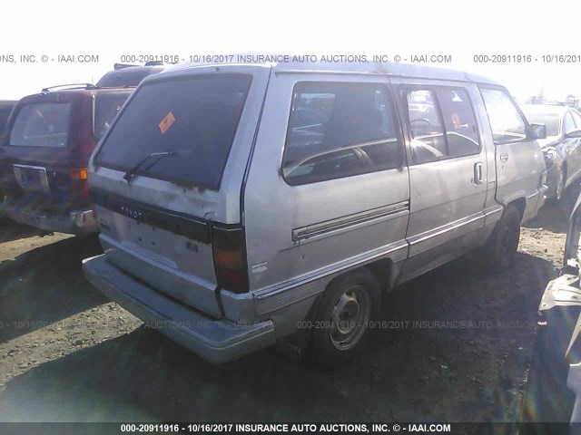 JT3YR26W0H5031039 - 1987 TOYOTA VAN WAGON LE SILVER photo 4