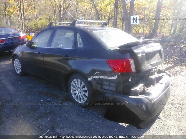 JF1GE61688H504899 - 2008 SUBARU IMPREZA 2.5I BLACK photo 3