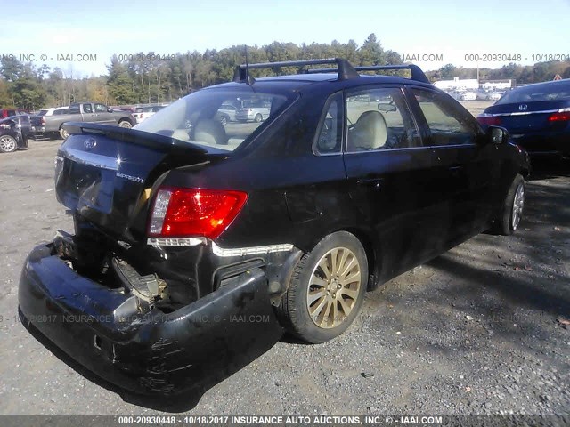 JF1GE61688H504899 - 2008 SUBARU IMPREZA 2.5I BLACK photo 4