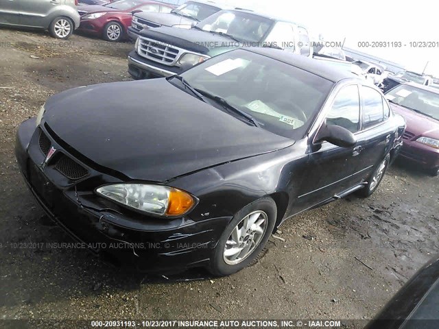 1G2NF52E73M533880 - 2003 PONTIAC GRAND AM SE1 BLACK photo 2