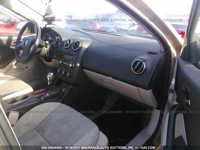 1G2ZF58B374215372 - 2007 PONTIAC G6 VALUE LEADER/BASE GOLD photo 5