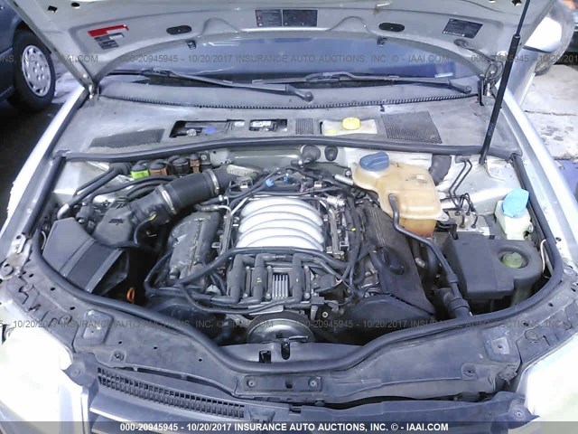 WVWWH63B32E085490 - 2002 VOLKSWAGEN PASSAT GLX SILVER photo 10