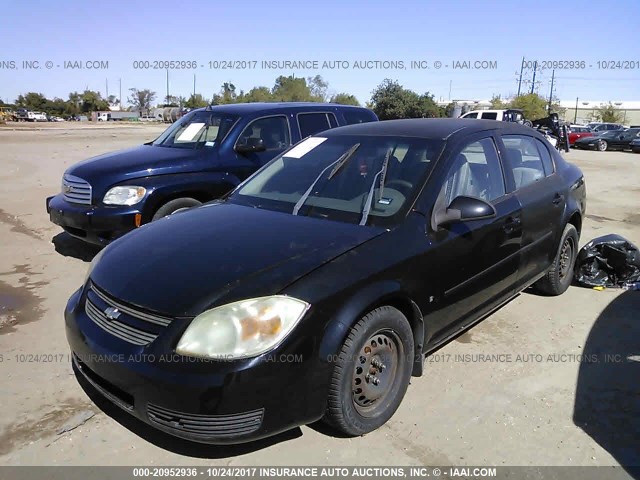 1G1AL55F067785912 - 2006 CHEVROLET COBALT LT BLACK photo 2