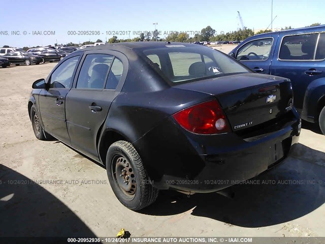 1G1AL55F067785912 - 2006 CHEVROLET COBALT LT BLACK photo 3