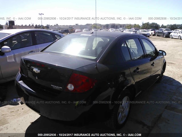 1G1AL55F067785912 - 2006 CHEVROLET COBALT LT BLACK photo 4