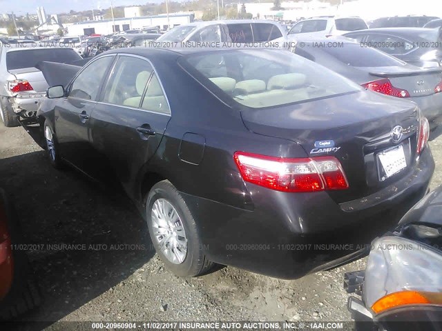 4T1BE46K38U198843 - 2008 TOYOTA CAMRY CE/LE/XLE/SE BLACK photo 3