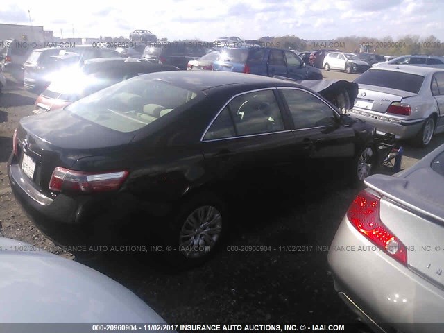 4T1BE46K38U198843 - 2008 TOYOTA CAMRY CE/LE/XLE/SE BLACK photo 4