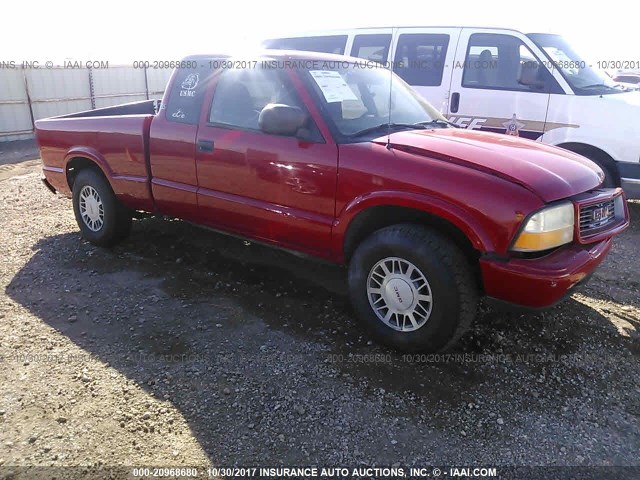 1GTDT19W4Y8142242 - 2000 GMC SONOMA RED photo 1