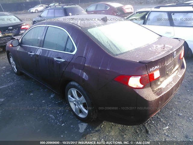 JH4CU2F67AC020995 - 2010 ACURA TSX  Burgundy photo 3