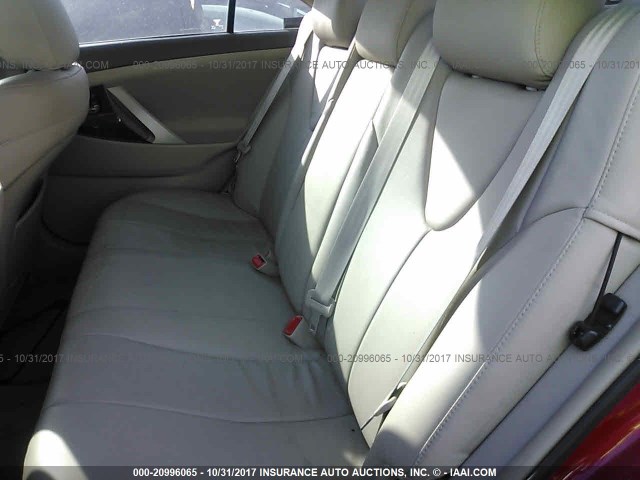 4T1BE46KX9U386728 - 2009 TOYOTA CAMRY SE/LE/XLE წითელი ფოტო 8