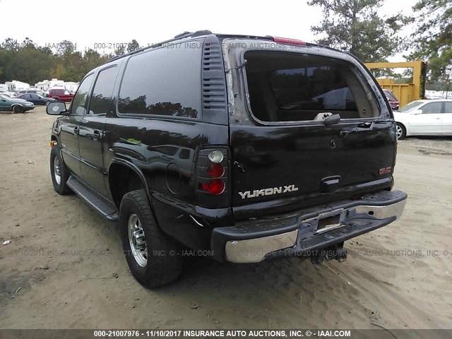 3GKGK26GX2G293014 - 2002 GMC YUKON XL K2500 BLACK photo 3