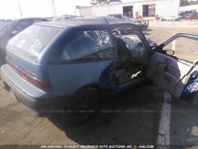 2C1MR2461R6796454 - 1994 GEO METRO BLUE photo 4